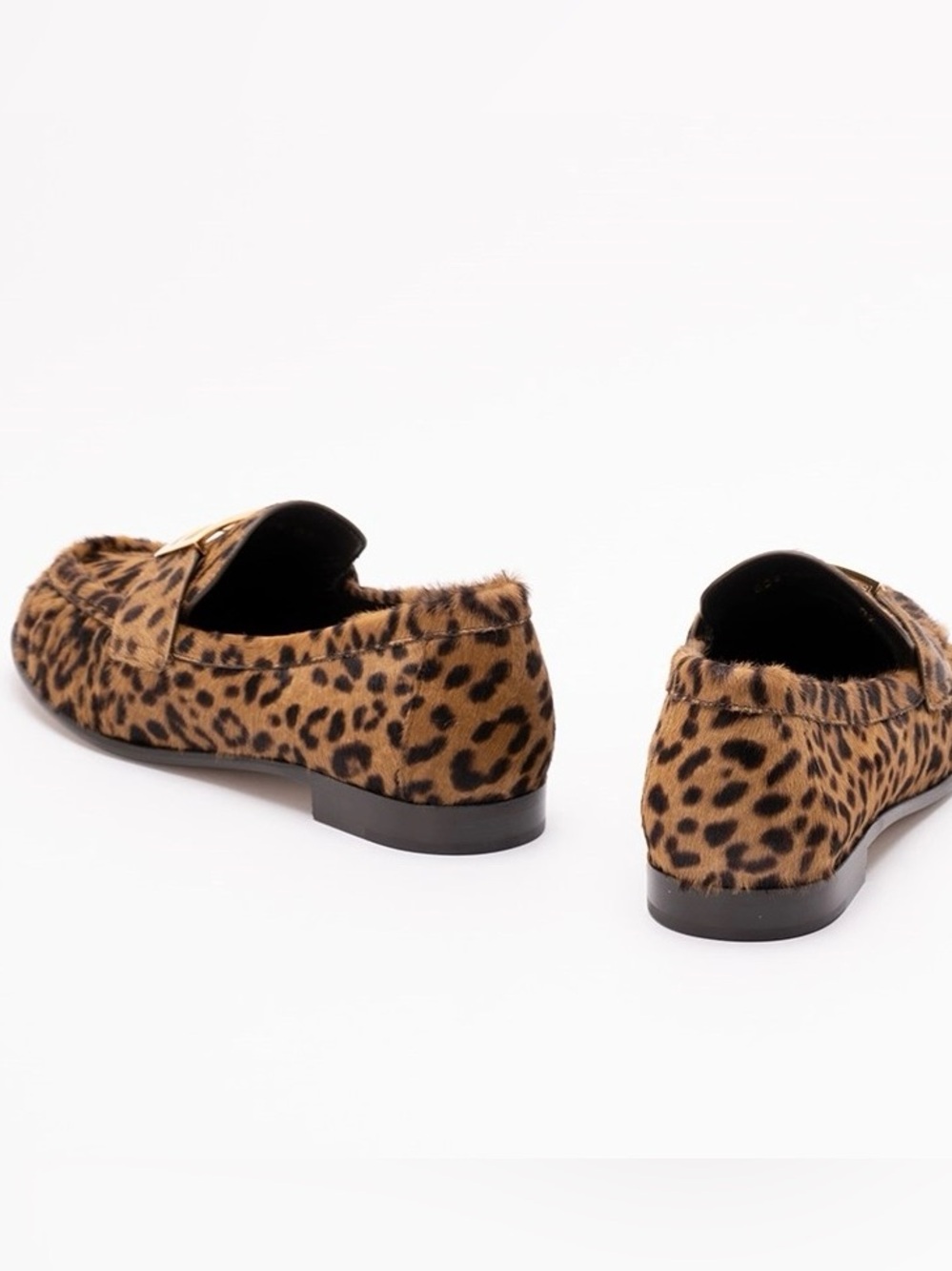 FENDI Baguette FF logo leopard print loafers flats - Picture 4 of 5
